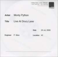 MONTY PYTHON Set of Eight Remastered CD-R Acetates